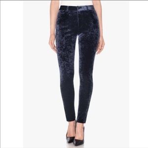 Velvet high rise skinny